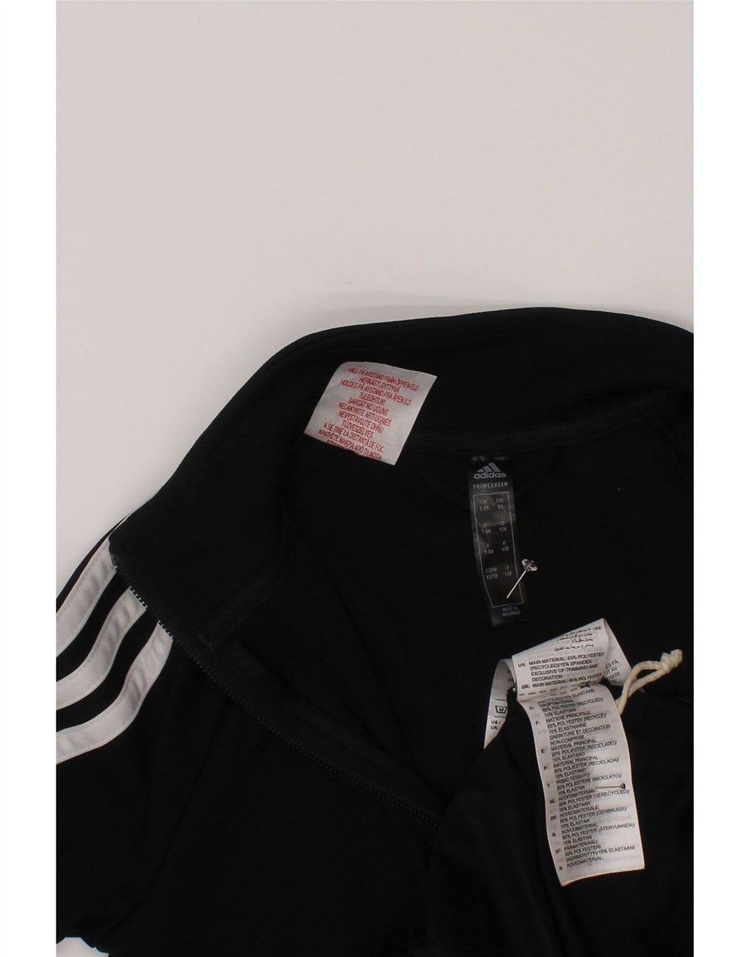 Adidas Jungen Aeroready Trainingsanzug Top Jacke 7-8 Jahre Schwarz Polyester