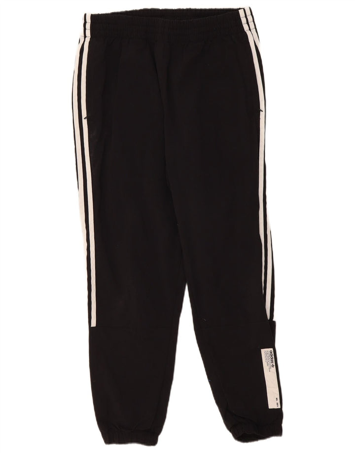 Adidas Herren Crop Trainingsanzug Hose Jogger Medium Schwarz Nylon