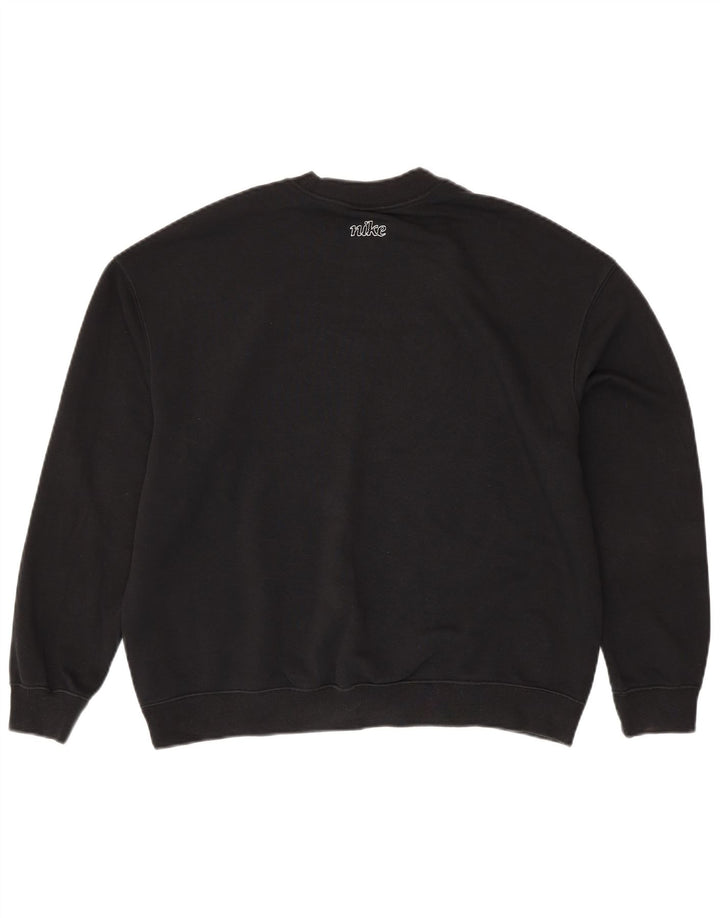 NIKE Herren Dri Fit Loose Fit Grafik-Sweatshirtpullover, Größe S, Schwarz