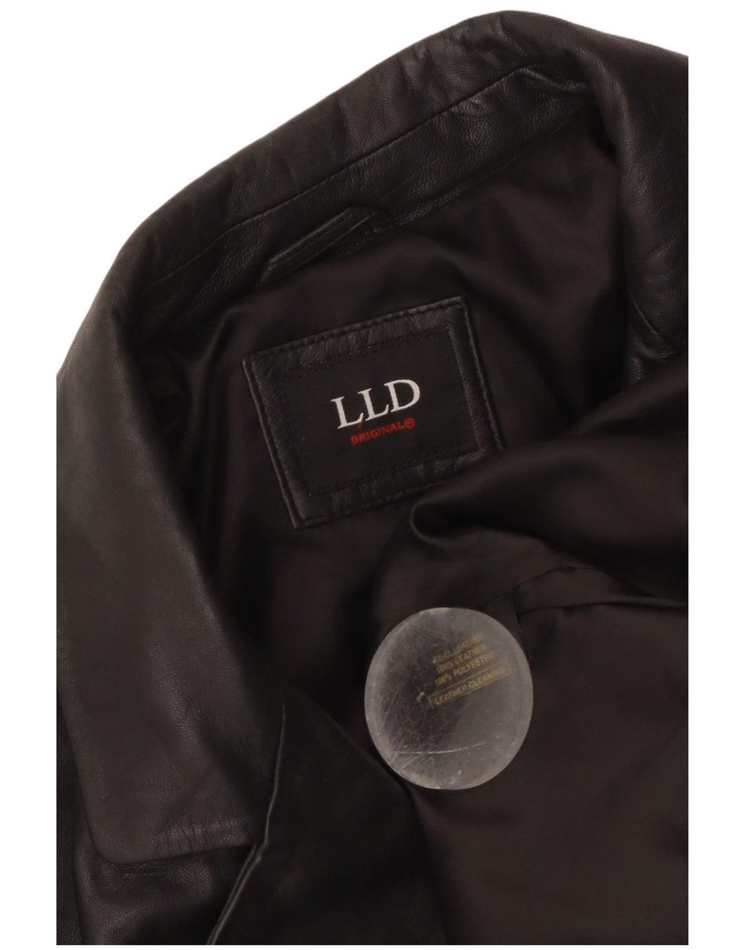 LLD Herren Lederjacke UK 38 Mittelschwarzes Leder