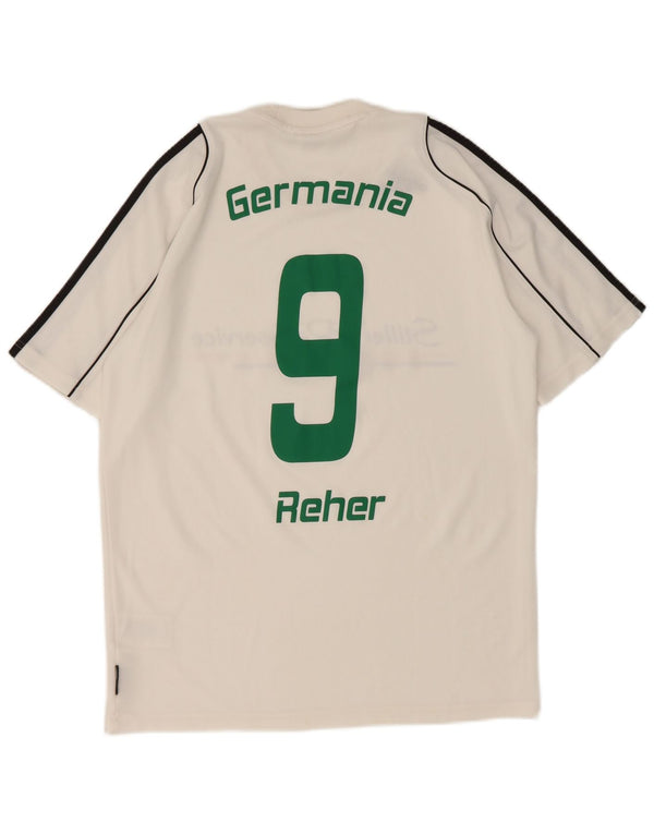 Adidas Herren Grafik T-Shirt Top Small Weiß Polyester