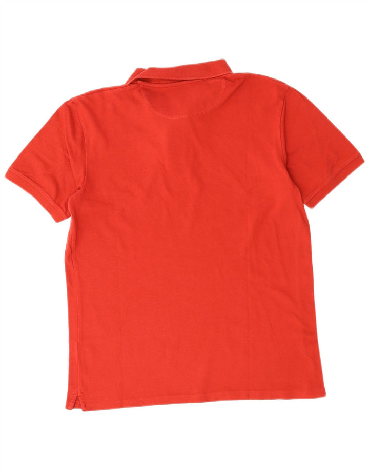 TIMBERLAND Mens Slim Fit Polo Shirt Medium Red Cotton