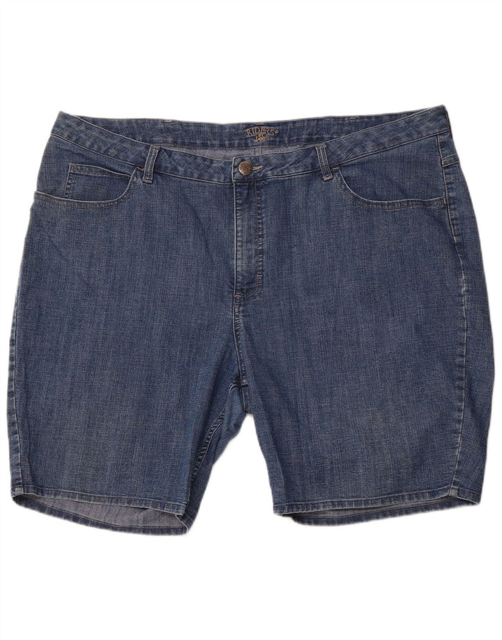 LEE Damen Riders Denim Shorts US 24 4XL W44 Blaue Baumwolle