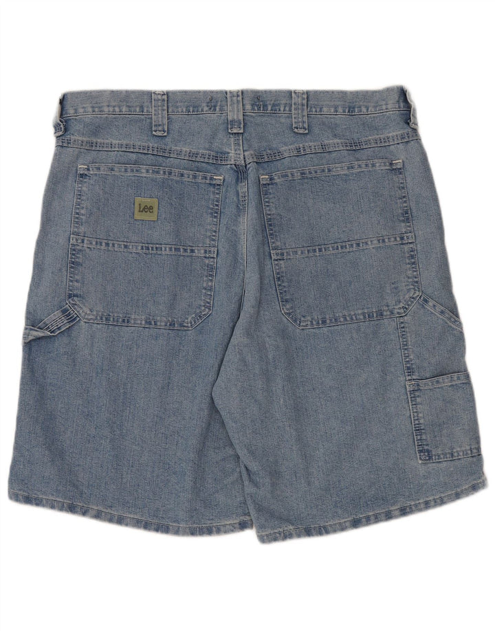 LEE Herren Kansas Cargo Denim Shorts W36 Große blaue Baumwolle