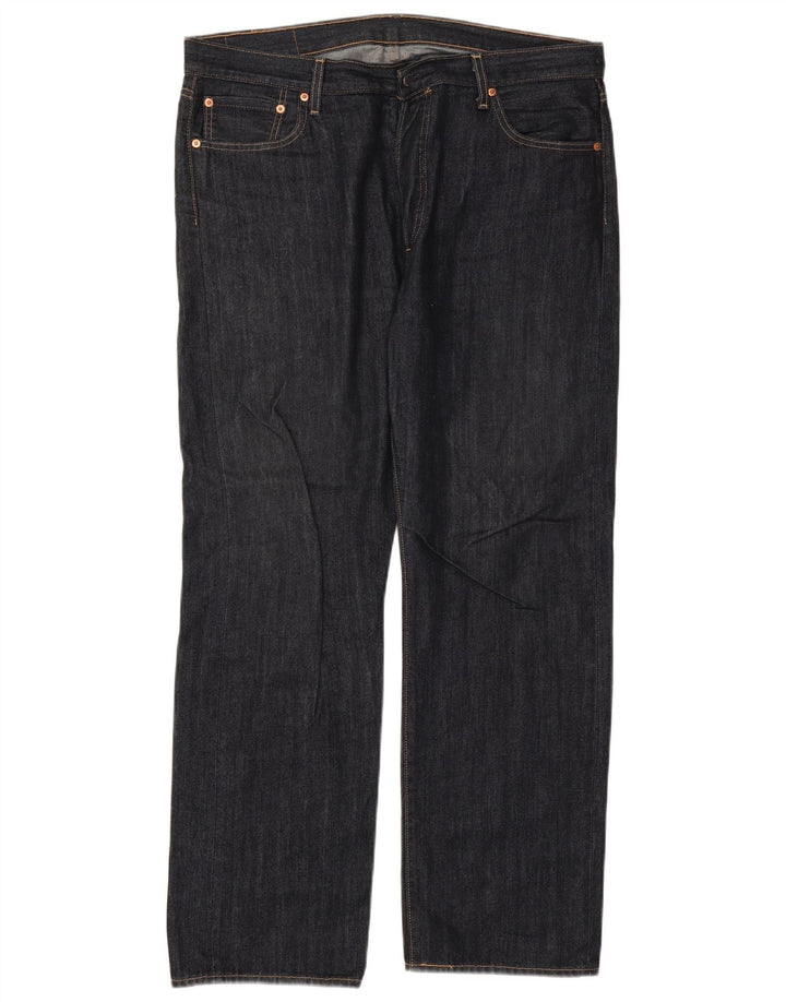 Levi's Herren 501 Straight Jeans W36 L30 Marineblaue Baumwolle