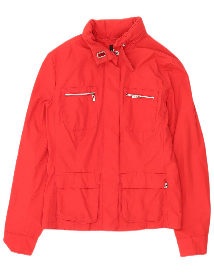 Sergio Tacchini Damen Utility-Jacke IT 42 Mittelrotes Polyamid