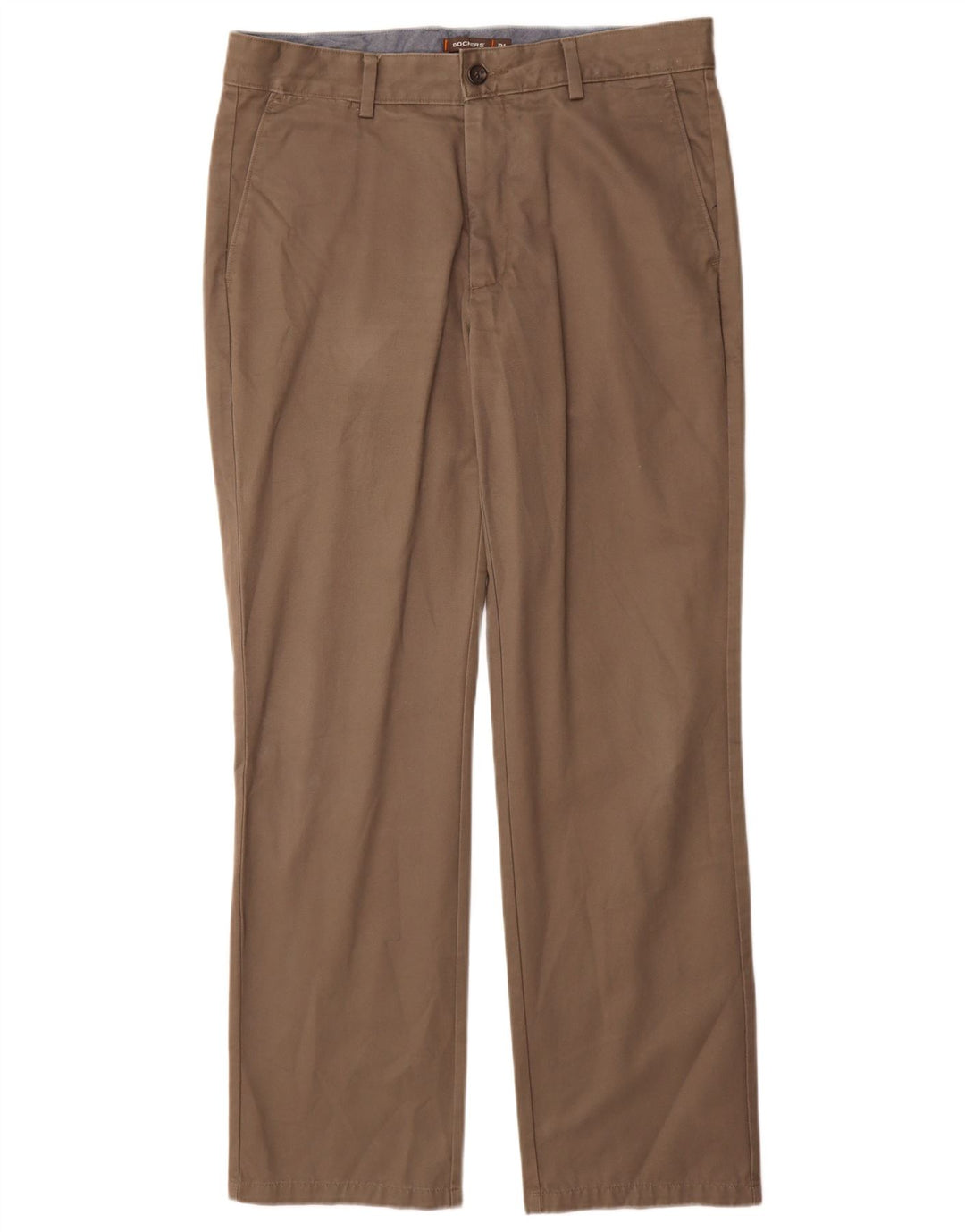 Dockers Gerade Chinohose für Herren, W34, L32, Grau, Baumwolle