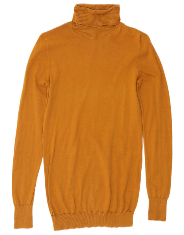 Benetton Rollkragenpullover für Damen, Gr. 8, Gelb
