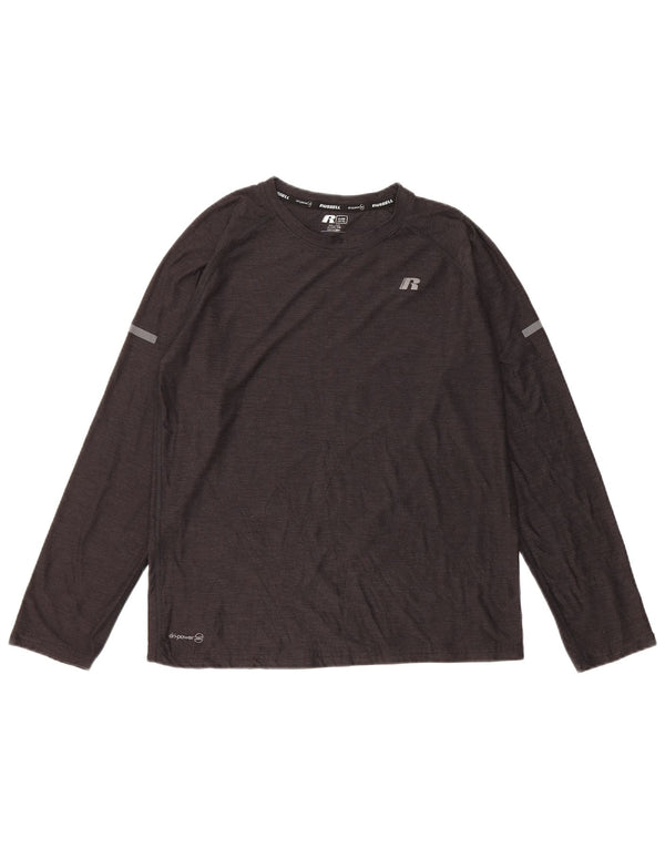 RUSSELL ATHLETIC Jungen Dri-Power Top Langarm 14-15 Jahre XL Grau