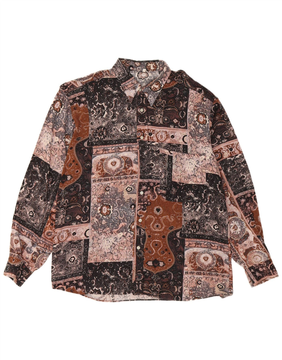 Vintage Herrenhemd Medium Mehrfarbig Patchwork