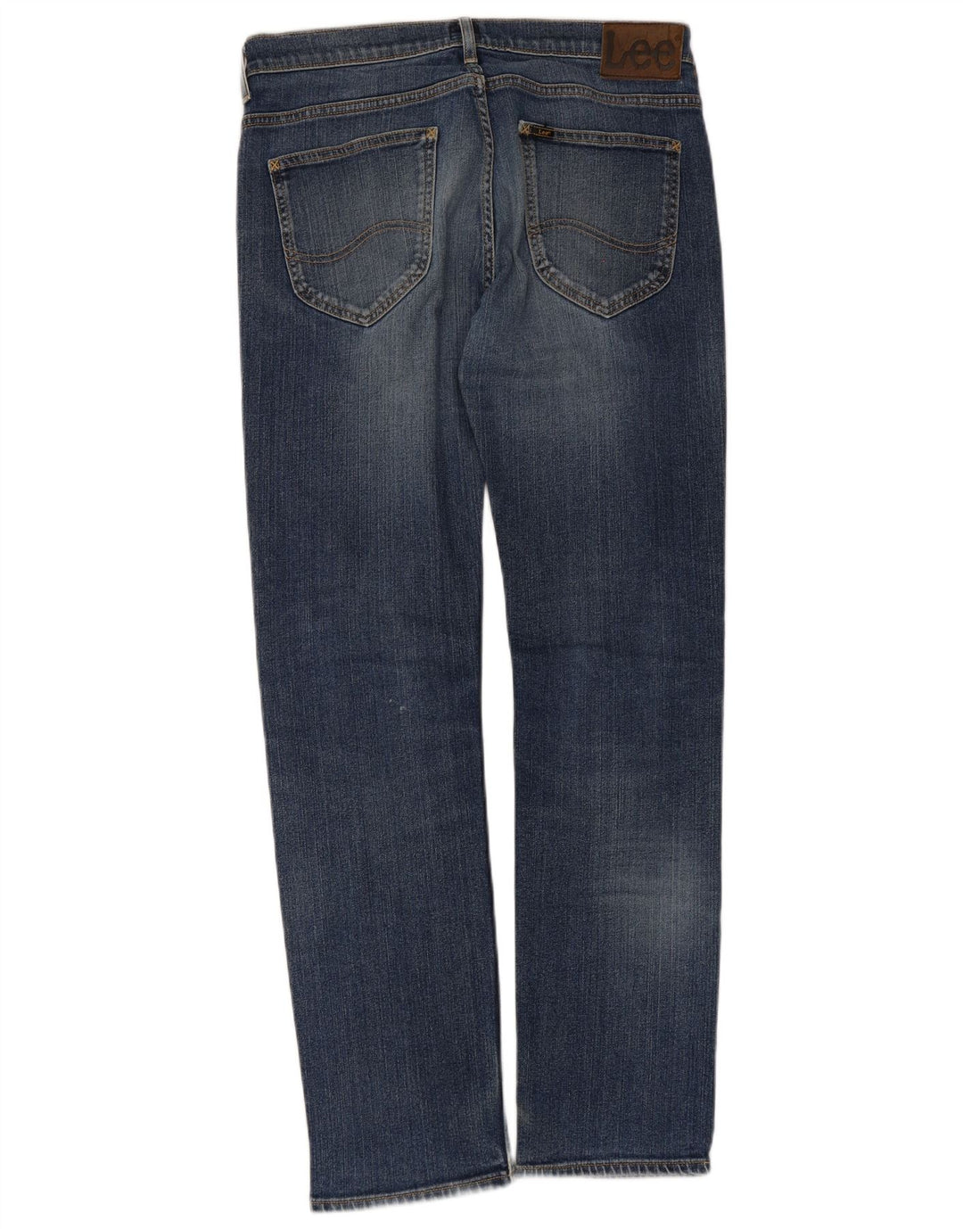Lee Herren Powell Distressed Slim Jeans W33 L34 Blaue Baumwolle