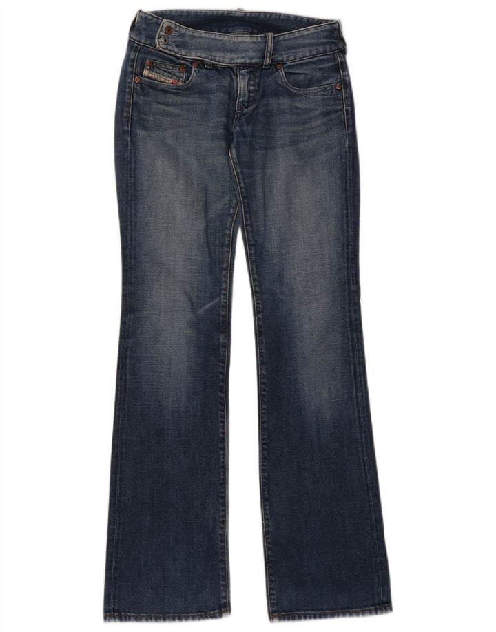Diesel Damen Bootcut Jeans W27 L33 Blaue Baumwolle