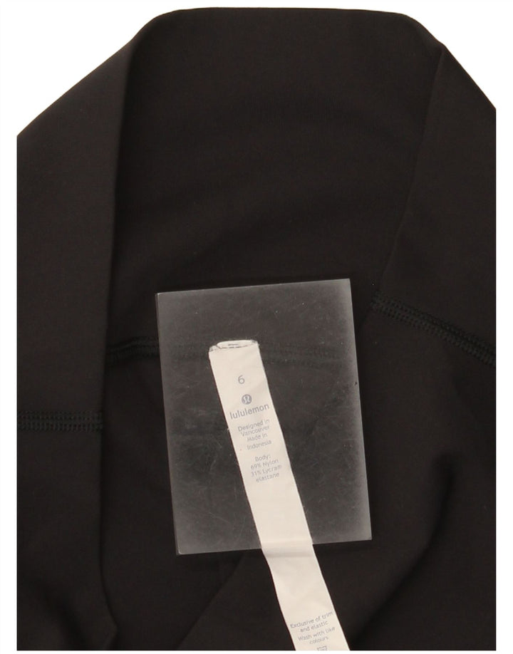 Lululemon Capri-Leggings für Damen, US 6, Mittel, schwarzes Nylon