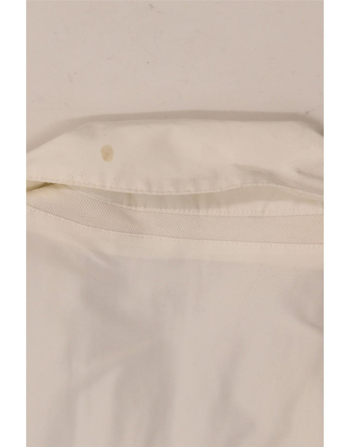 Geox Damen Respira Pea Coat UK 14 Large Weiß Polyester