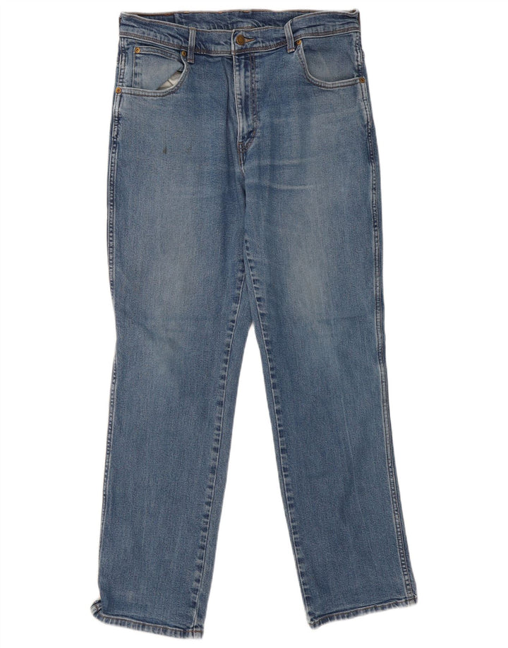 Wrangler Herren-Jeans mit normaler Passform, gerade Passform, W36, L32, blaue Baumwolle
