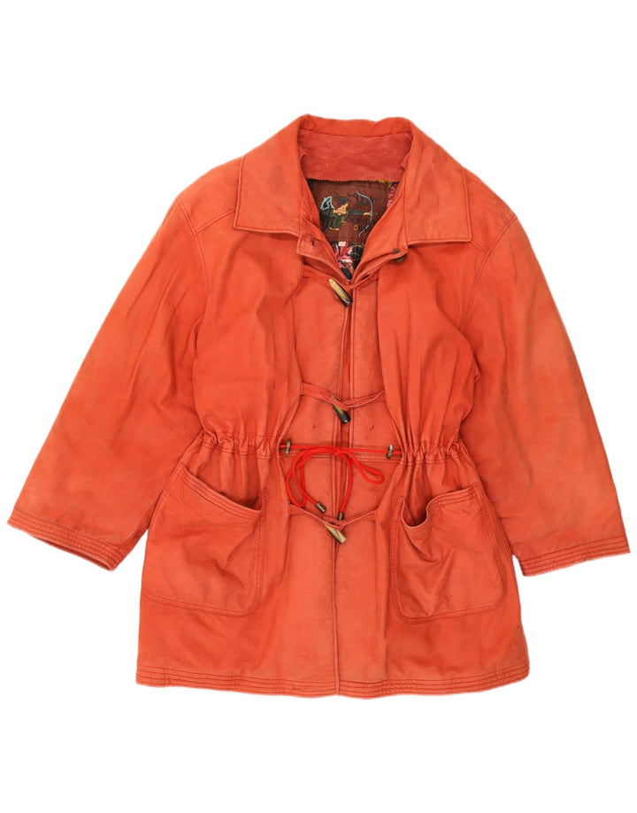 Vintage Damen Dufflejacke IT 46 Large Orange
