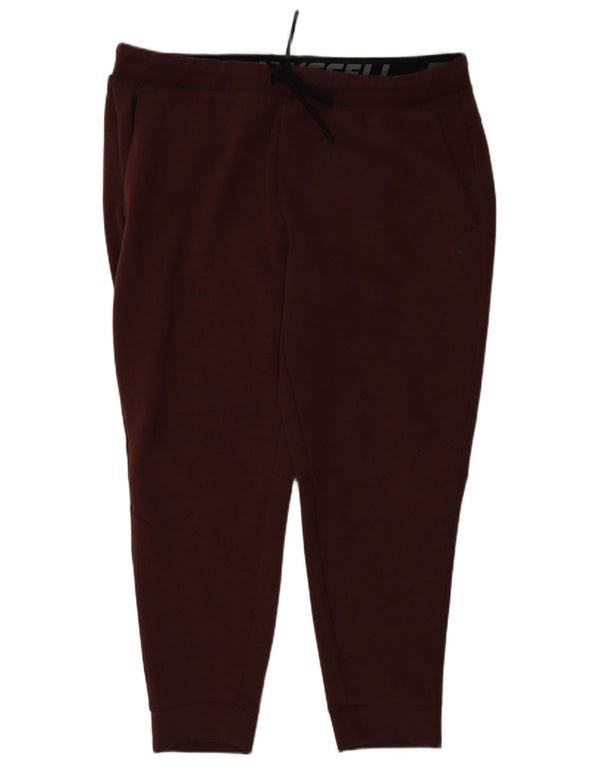Russell Athletic Herren-Trainingshose, Jogginghose, XL, Burgunderrot, Polyester