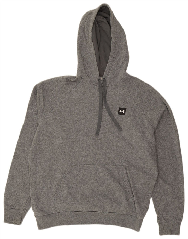 UNDER ARMOUR Herren-Kapuzenpullover, groß, grau gesprenkelte Baumwolle