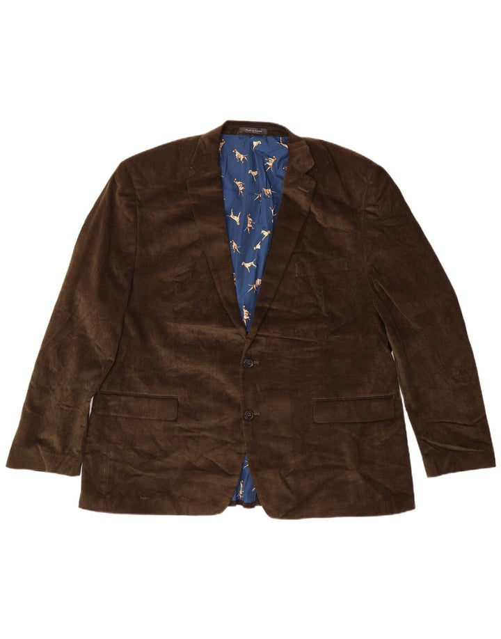 RALPH LAUREN Herren-Blazer mit normaler Passform und 2 Knöpfen, UK 48, 4XL, Khaki