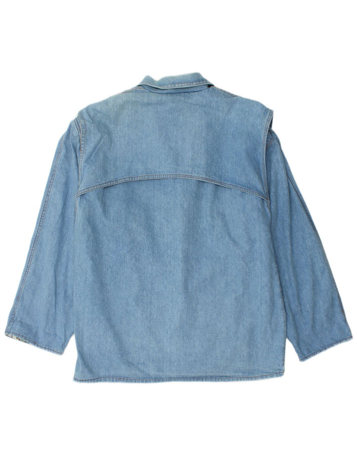 Vintage Damen Jeansjacke UK 14 Mittelblau