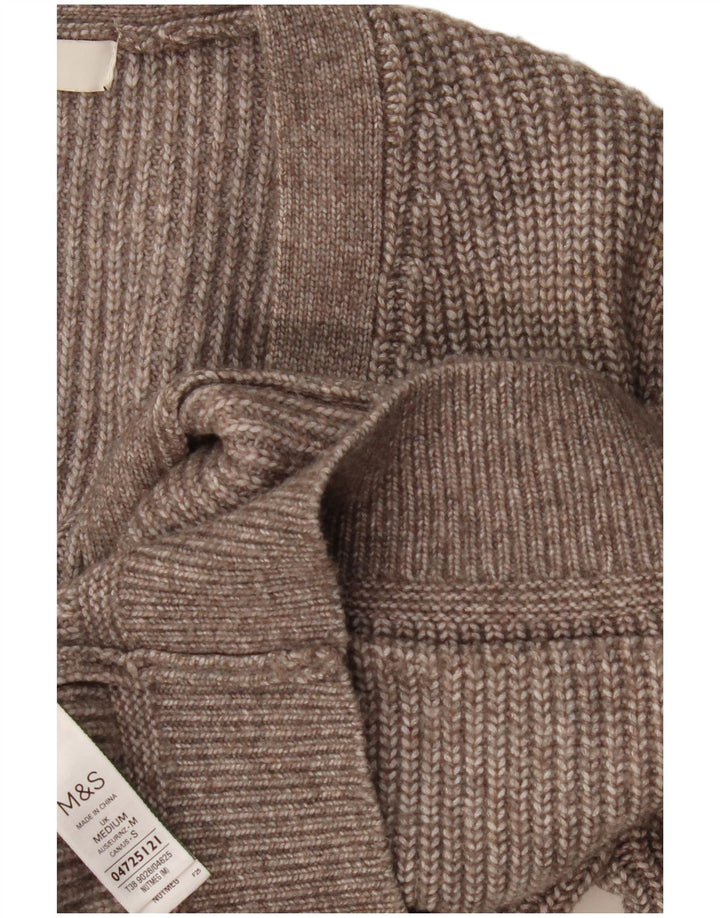 Marks & Spencer Damen-Strickjacke in Übergröße, Gr. 14, Mittelgrau meliert