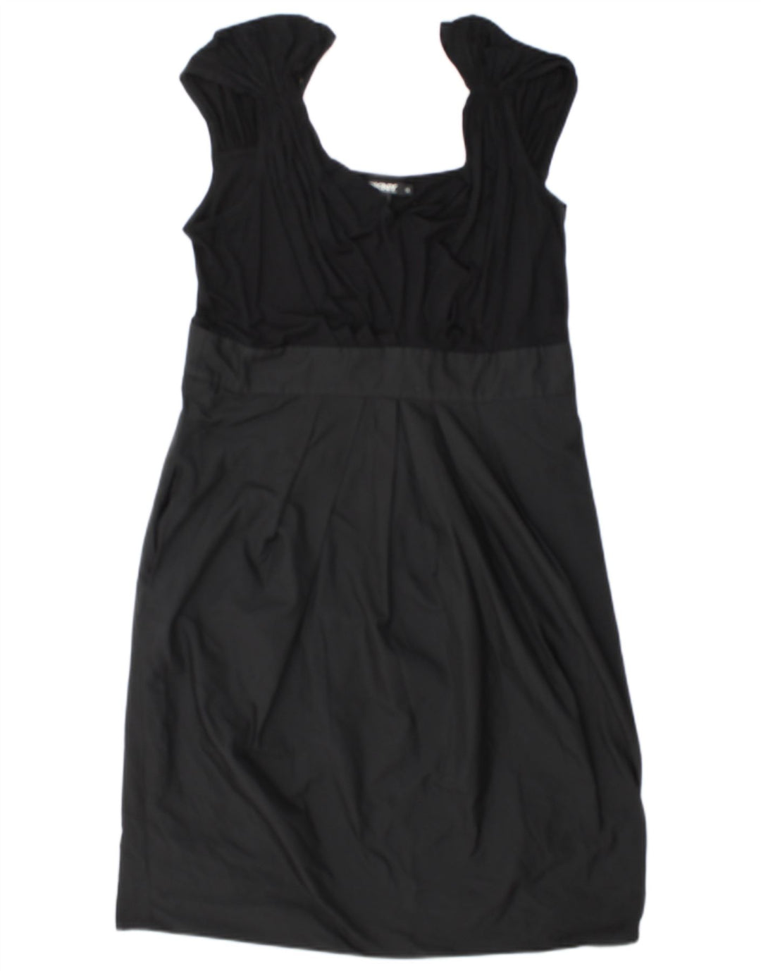 Dkny Damen Etuikleid US 14 XL Schwarze Colourblock-Viskose