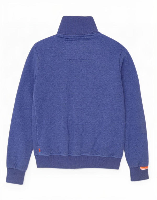 Superdry Herren-Trainingsanzug, Oberteil, Jacke, Größe S, Blau, Baumwolle