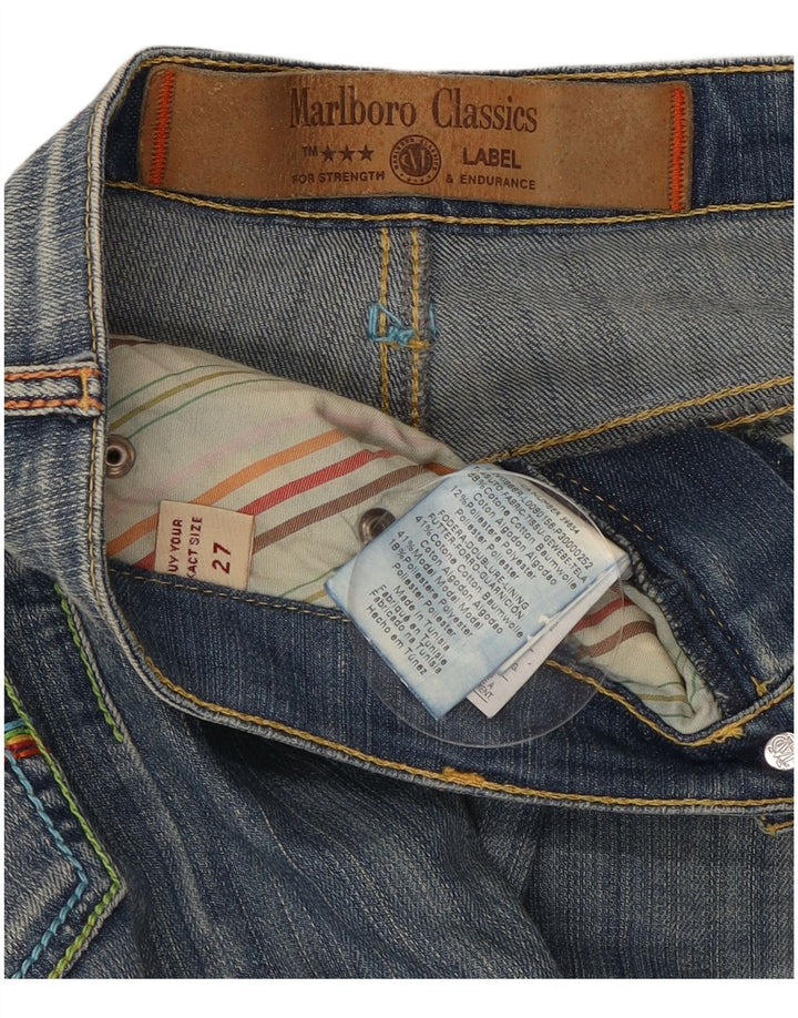 Marlboro Classics Damen Capri-Jeans W27 L22 Blaue Baumwolle