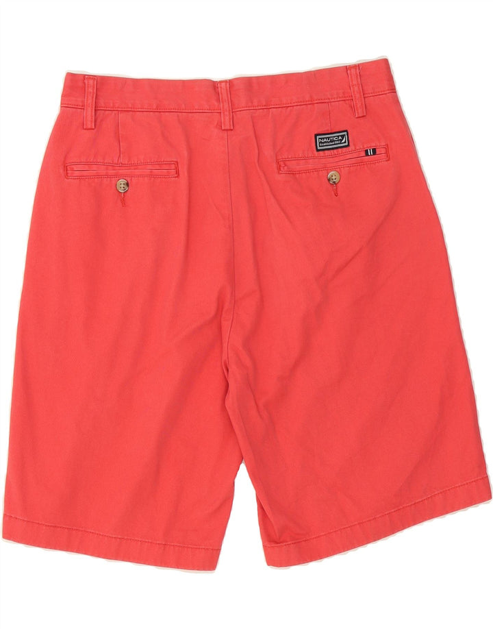 NAUTICA Mens Classic Fit Chino Shorts W32 Medium  Red Cotton Vintage Nautica and Second-Hand Nautica from Messina Hembry 
