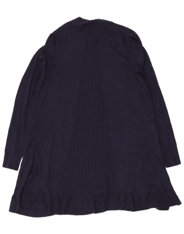 Marks & Spencer Damen Longline Open Cardigan Pullover UK 10 Small Marineblau