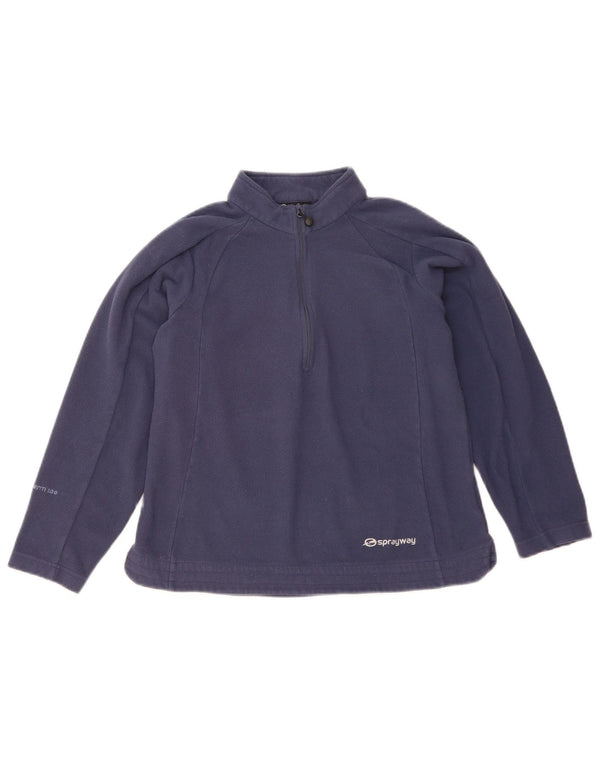 Sprayway Damen-Fleecepullover mit Reißverschluss am Hals, UK 10, Größe S, Marineblau, Polyester