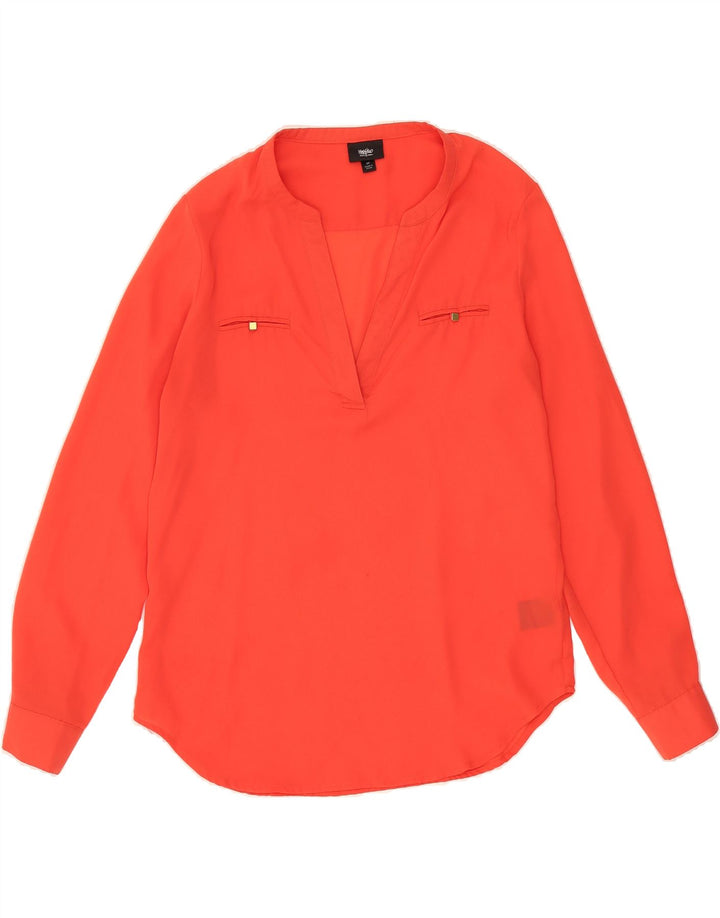 MOSSIMO Womens Long Sleeve Blouse Top UK 10 Small Red Polyester Vintage Mossimo and Second-Hand Mossimo from Messina Hembry 