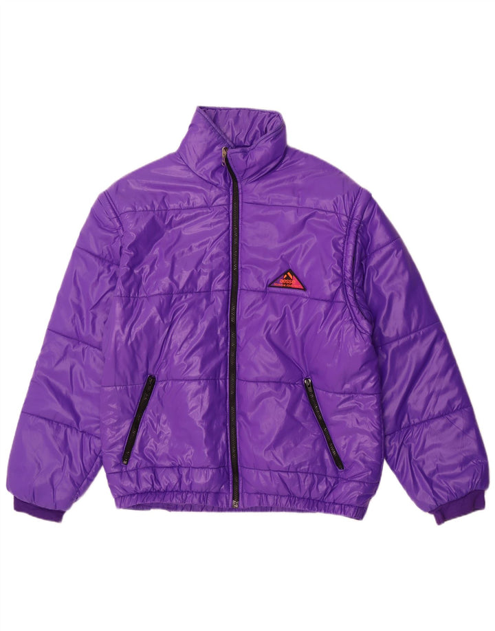 Aesse Herren Wattierte Jacke UK 38 Medium Lila Polyamid
