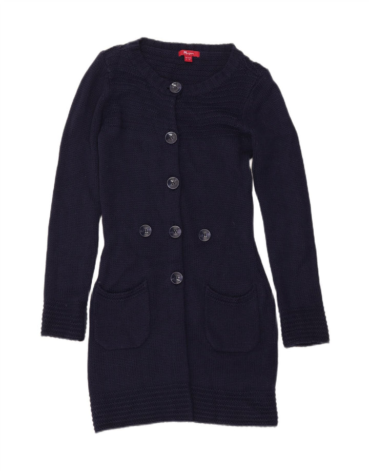 MONSOON Longline-Cardigan für Damen, Gr. 8, Marineblau, Acryl