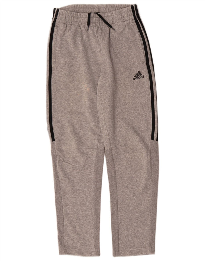 Adidas Trainingshose für Jungen, 11–12 Jahre, graue Baumwolle