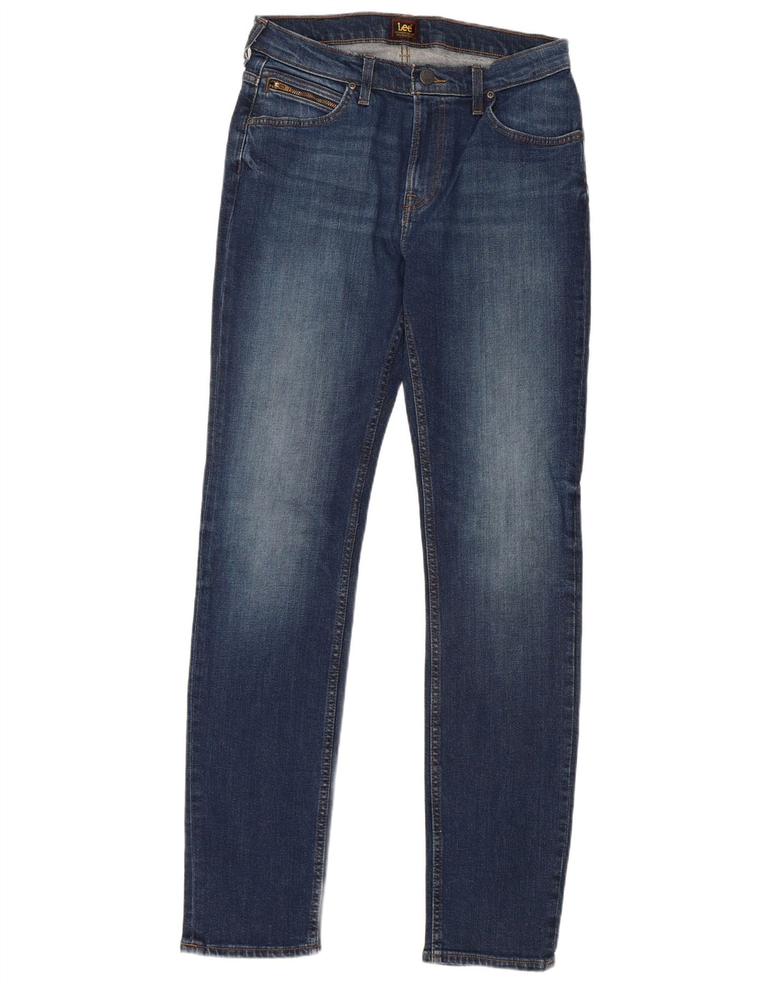 LEE Mens Rider Slim Jeans W30 L34 Blue Cotton