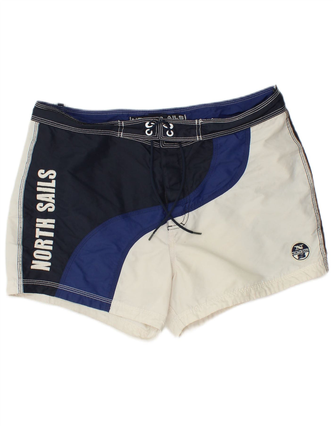 North Sails Herren-Badeshorts mit Grafik, mittelgroß, mehrfarbig, Farbblock