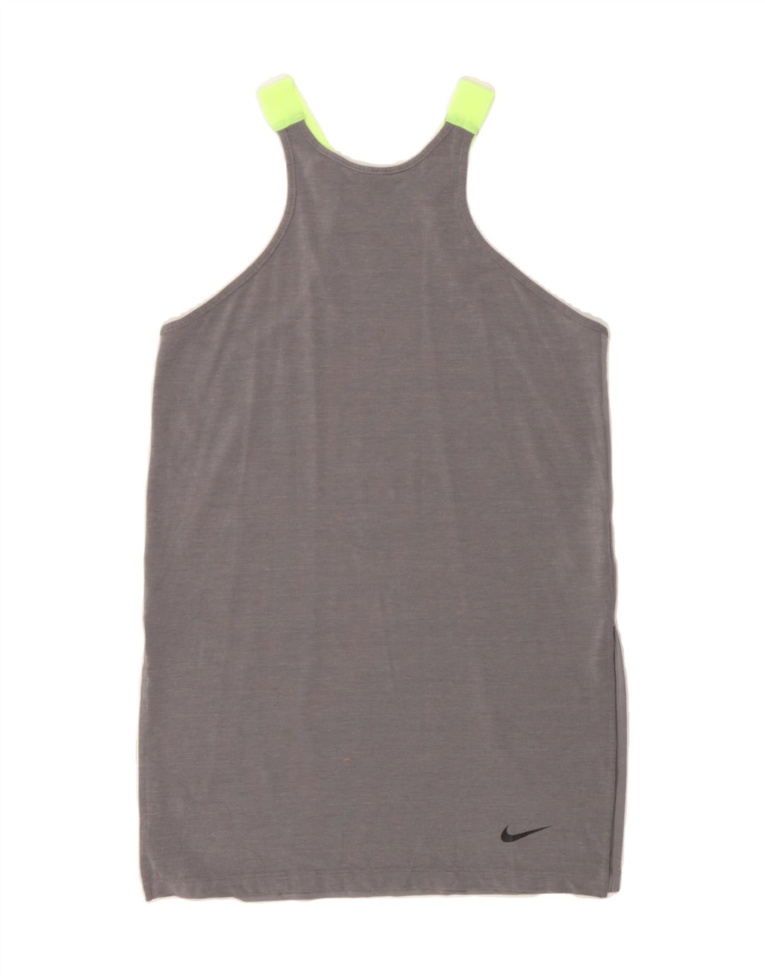 NIKE Womens Dri Fit Vest Top UK 10 Small Grey Polyester Vintage Nike and Second-Hand Nike from Messina Hembry 