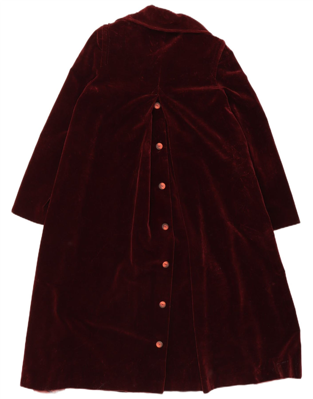 Vintage Damen Samtmantel IT 46 Large Burgund