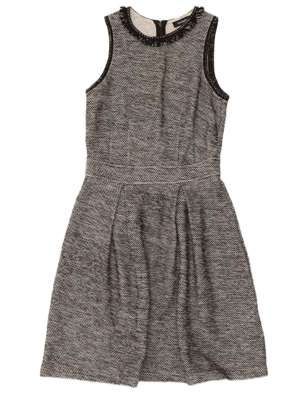 MAX & CO. Ärmelloses A-Linien-Kleid für Damen, Größe S, Größe S, Schwarz, Baumwolle