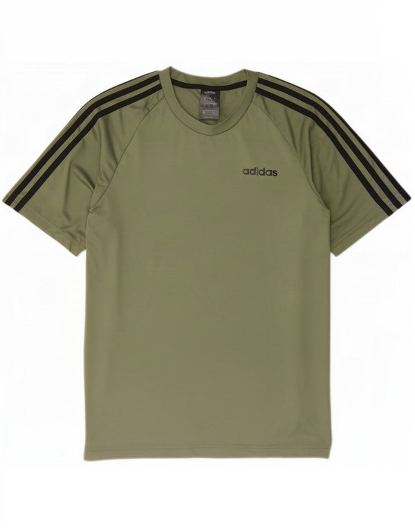 Adidas Herren T-Shirt Top Small Khaki Polyester