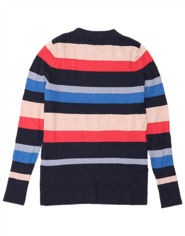 Marks & Spencer Damen-Pullover mit Rundhalsausschnitt, Gr. 10, Größe S, mehrfarbig