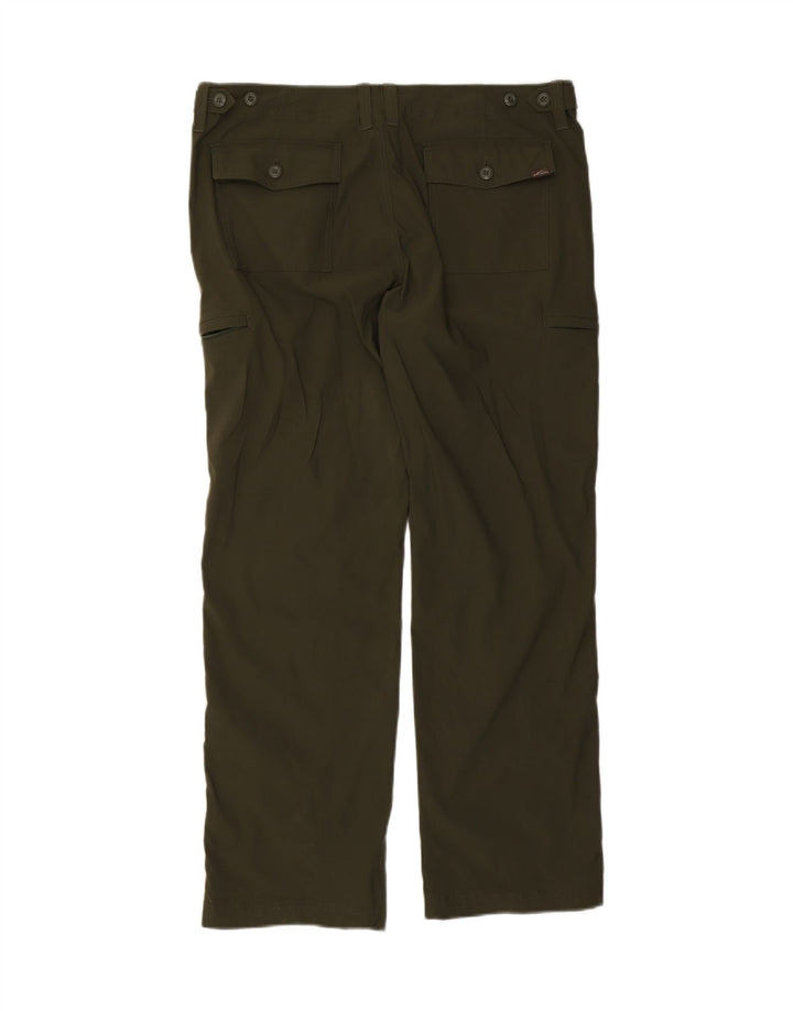 EDDIE BAUER Womens Straight Cargo Trousers  W38 L32 Green Nylon Vintage Eddie Bauer and Second-Hand Eddie Bauer from Messina Hembry 