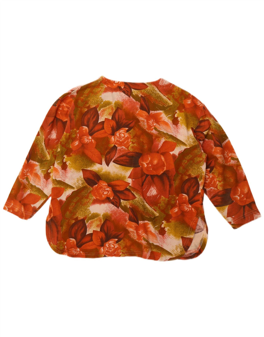 Newpenny Damen-Blusenoberteil mit 3/4-Ärmeln, Größe M, mehrfarbig, Blumenmuster