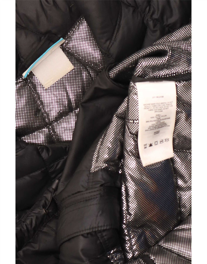 Columbia Wattierte Herrenjacke UK 38 Mittelschwarzes Colourblock-Nylon