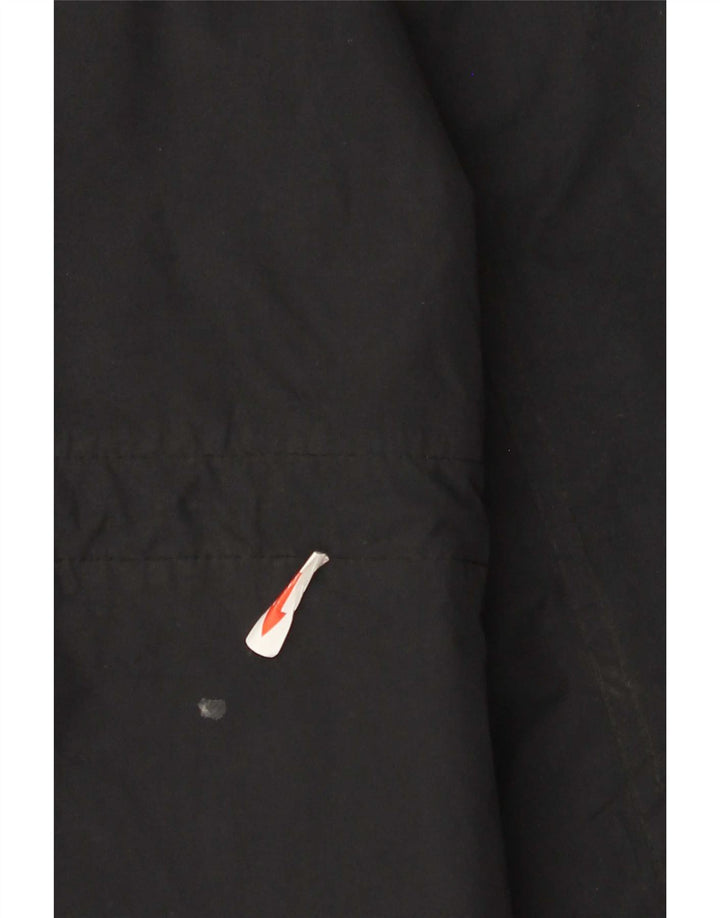 Mountain Warehouse Herren-Regenmantel mit Kapuze, UK 40, Größe L, aus schwarzem Nylon