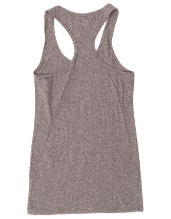 Nike Damen Slim Fit Graphic Vest Top UK 8/10 Small Grau