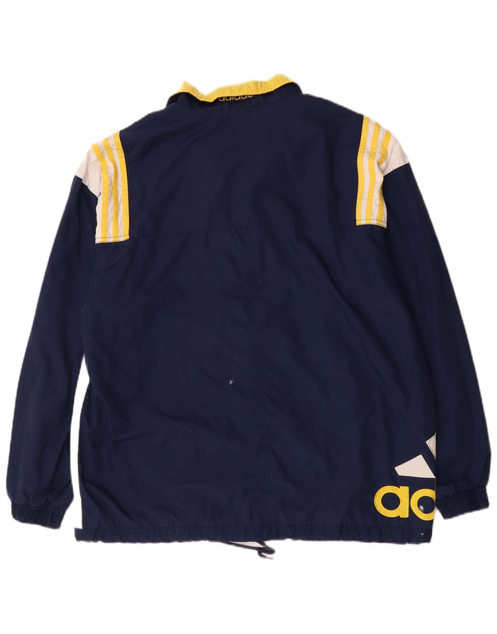 Adidas Herren-Trainingsanzug-Top-Jacke, UK 40/42, mittleres Marineblau, Farbblock