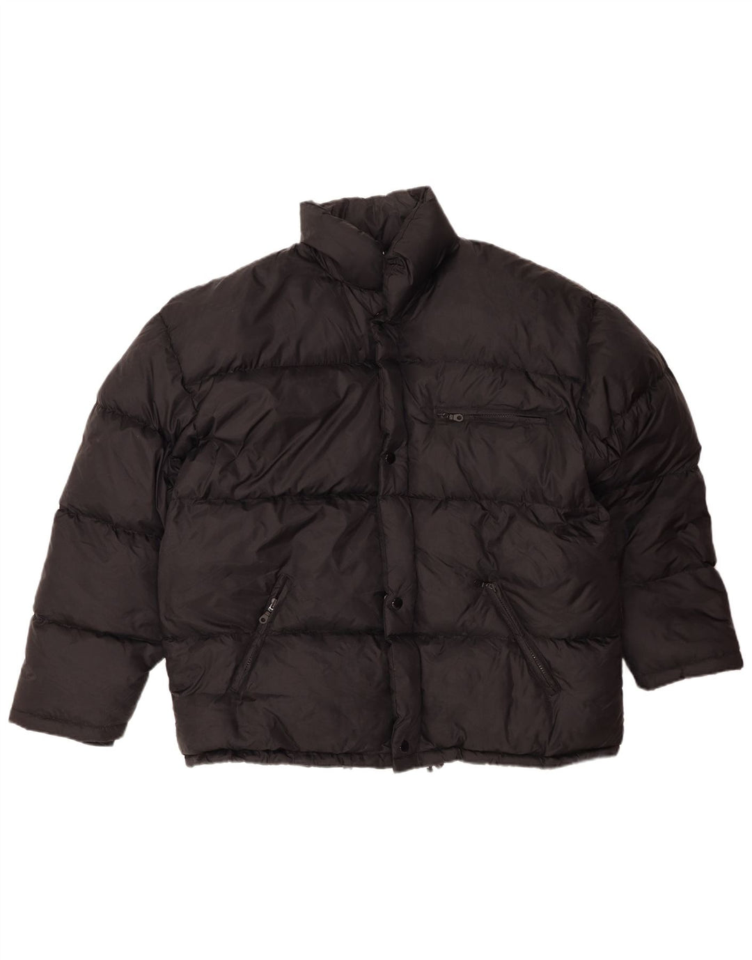 VINTAGE Mens Padded Jacket UK 42 XL Black Polyamide