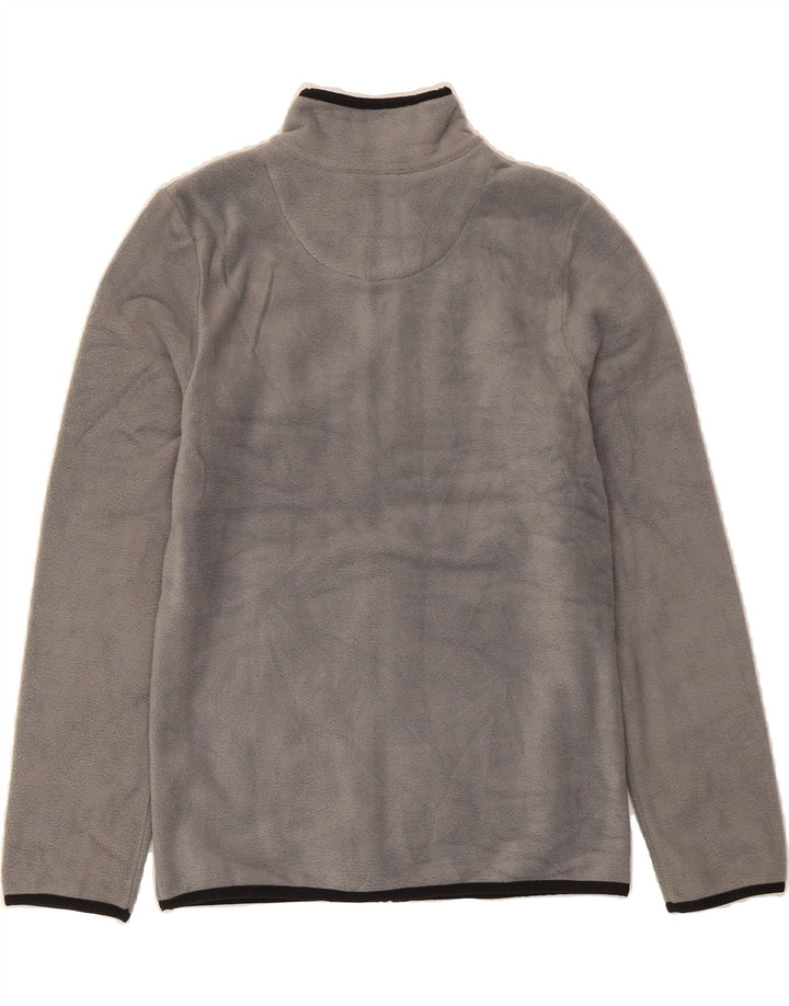 CONVERSE Boys Fleece Jacket 12-13 Years Large Grey Polyester Vintage Converse and Second-Hand Converse from Messina Hembry 